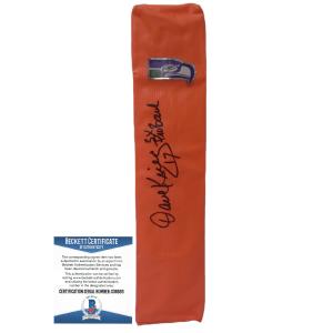 Dave Krieg Signed Seattle Seahawks Football End Zone Pylon Beckett Authentic Auto COA Buy Cheap 2025 New