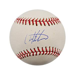 David Eckstein Angels Cardinals Padres Autographed Signed OMLB Baseball (JSA COA) Sale Genuine