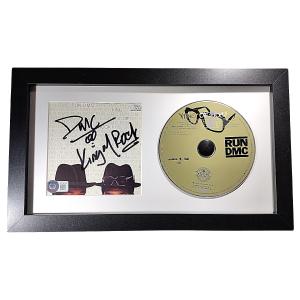Darryl McDaniels Signed Run-D.M.C. King of Rock CD Booklet Framed Display Beckett Outlet The Cheapest