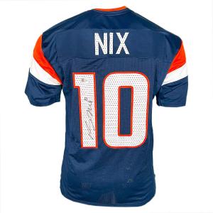 Bo Nix Signed Denver Alternate Navy Football Jersey (Beckett) For Nice For Sale