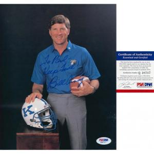 Bill Curry Autographed 8x10 photo (PSA) Official Site Sale Online
