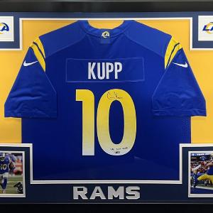 Cooper Kupp LA Rams Signed Super Bowl MVP Autograph Nike Jersey Framed Fanatics Discount Cost