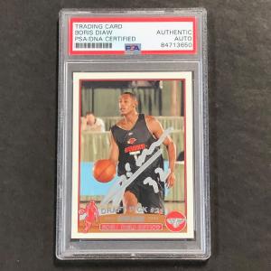 2003 NBA Topps #241 Boris Diaw-Riffiod Signed Card AUTO PSA Slabbed RC Outlet Amazing Pice