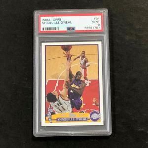 2003 Topps #34 Shaquille O'Neal PSA 9 Mint Lakers Sale Best Sale