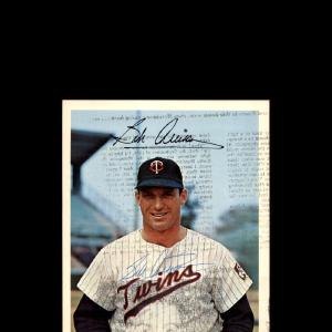 Bob Allison PSA DNA Signed Team Issued 6x7 Photo Autograph Twins How Much