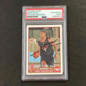 2003 NBA Topps #241 Boris Diaw-Riffiod Signed Card AUTO PSA Slabbed RC Cheap Outlet Store