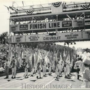 1949 Press Photo Parade held at soap box derby track in Akron, Ohio - pix27941 2025 New