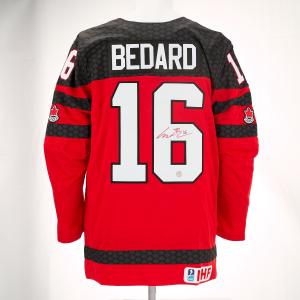 Connor Bedard Autographed Team Canada Red Nike Hockey Jersey New Arrival For Sale