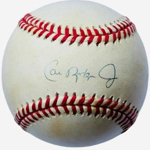 Cal Ripken Jr Autographed Official American League Baseball (JSA) Official