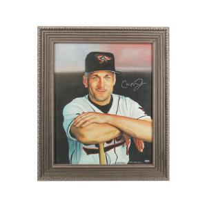 Cal Ripken Jr Baltimore Orioles Autographed Signed James Forentino 16x20 Framed Giclee (Steiner Holo) Buy Cheap Outlet Locations