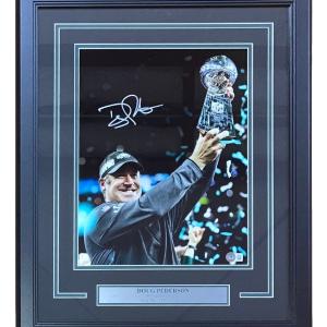 Coach Doug Pederson Signed Framed 11x14 Eagles Super Bowl 52 Photo BAS ITP Cheap Sale Shop