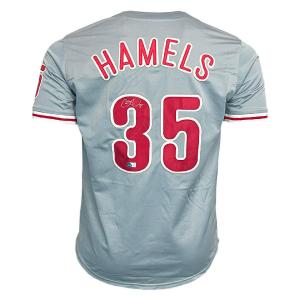 Cole Hamels Signed Philadelphia Grey Baseball Jersey (Beckett) Ost Release Dates