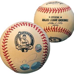 Cal Ripken, Jr. signed Rawlings Official MLB Retirement Logo Baseball RipkenHolo Supply