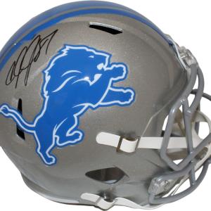 Calvin Johnson Autographed/Signed Detroit Lions F/S Helmet Beckett 44053 Free Shipping The Cheapest