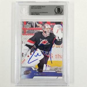 Cam Ward signed 2016-17 Upper Deck #34 Card Hurricanes Autograph  BAS BGS Discount 2025 Unisex