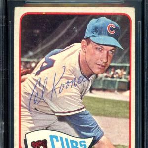Cal Koonce Beckett BAS Signed 1965 Topps Autograph Low Cost Cheap Online