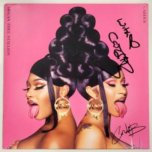 Cardi B signed WAP Vinyl Album Cover autograph  Beckett BAS Really For Sale