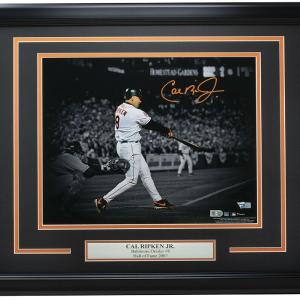 Cal Ripken Jr. Signed Framed Baltimore Orioles 11x14 Spotlight Photo Fanatics Discount Wholesale