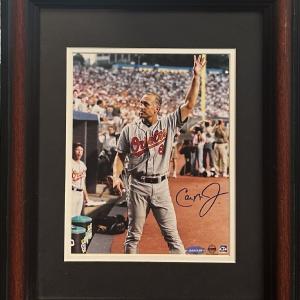 Cal Ripken Jr Signed 8x10 Framed Photo Orioles Curtain Call Auto Ironclad COA Fast Delivery Online