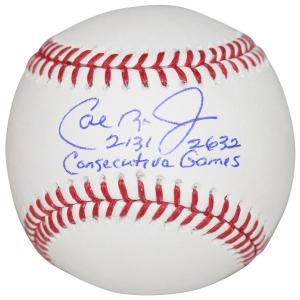 Cal Ripken Jr Autographed Baltimore Orioles OML Baseball w/Insc. FAN 40595 Pices Online