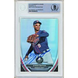 Byron Buxton Minnesota Twins Signed 2013 Bowman Platinum Card RC BAS Auth Auto Slab Outlet Lowest Pice