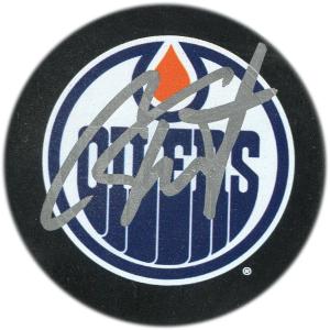 Cam Talbot Autographed Edmonton Oilers Puck Cheap Very Cheap