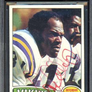 Carl Eller Beckett BAS Signed 1975 Topps Autograph Free Shipping Fashionable