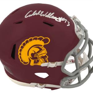 Caleb Williams Signed USC Trojans Riddell Speed Mini Helmet (Fanatics) Outlet Original