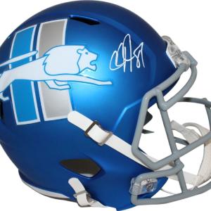 Calvin Johnson Autographed/Signed Detroit Lions F/S 22 Alt Helmet Beckett 44048 Cheap Sale Perfect