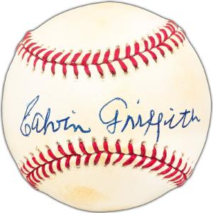 Calvin Griffith Autographed AL Baseball Minnesota Twins Owner Beckett #BK44338 For Sale Cheap Online