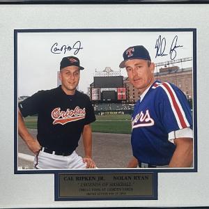 Cal Ripken Jr Nolan Ryan Signed 11x14 Framed Photo LE Auto Hof GOLDIN Cbm COA Top Quality Sale Online