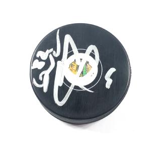 Caleb Seth Jones signed Hockey Puck PSA/DNA Chicago Blackhawks Autographed Clearance Newest
