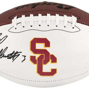Caleb Williams Signed USC Trojans Baden White Logo Football - (FANATICS COA) Discount Fashion Style