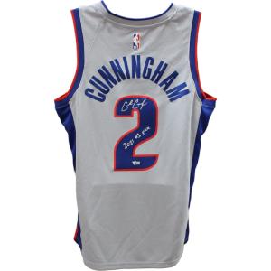 Cade Cunningham Autographed Detroit Pistons Nike Grey Jersey 1st Pick FAN 46696 Shop For Cheap Pice