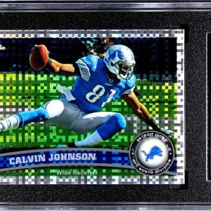 Calvin Johnson 2011 Topps Chrome Xfractor Card #8- SGC Graded 10 Gem Mint 2025 New Sale Online