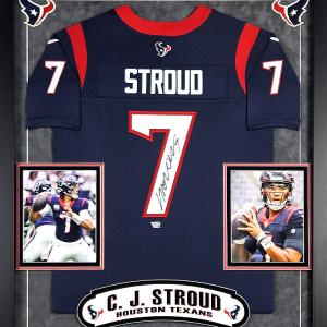 C.J. Stroud Signed Autographed Houston Texans Nike Jersey Framed Fanatics Latest Sale Online
