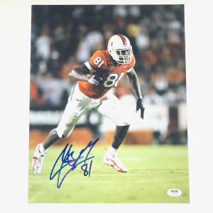 Calais Campbell signed 11x14 photo PSA/DNA Miami Hurricanes Autographed Cost Cheap Online