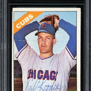 Cal Koonce Autographed Auto 1966 Topps Card #278 Chicago Cubs Beckett 12057066 Outlet Choice