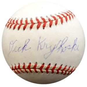Dick Kryhoski Autographed Signed AL Baseball New York Yankees Beckett COA F29380 Cheap New Styles