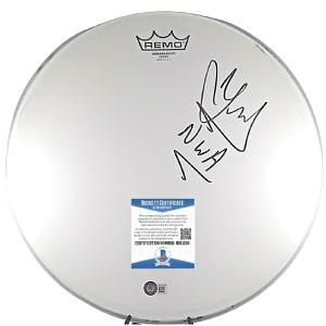 DJ Yella Signed Drumhead with NWA Inscription Beckett Authentic Rap Hip Hop Auto Popular Online