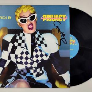Cardi B signed Invasion of Privacy Vinyl Album Cover autograph  Beckett BAS Cheap Sale Shop