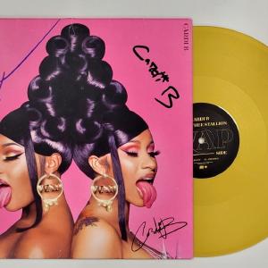 Cardi B & Megan Thee Stallion signed WAP Vinyl Album Cover autograph Beckett BAS Cost Online
