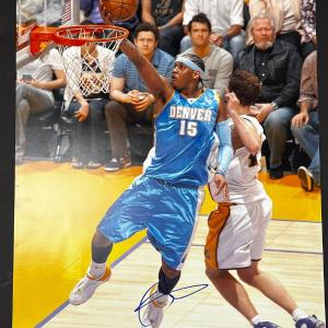 Carmelo Anthony Signed 11x14 Photo PSA/DNA Denver Nuggets Autographed Free Shipping Clearance