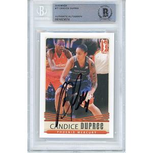Candice Dupree Autographed Phoenix Mercury 2016 WNBA Basketball Card Beckett Slab Outlet Best Seller