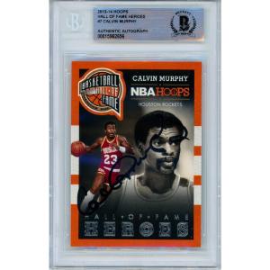Calvin Murphy Houston Rockets Signed 2013 Hoops Basketball Card Beckett Auth Auto Slab 2025 Unisex For Sale
