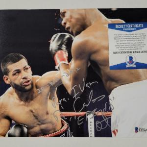 Carlos "El Indio" Quintana signed 8x10 Photo Boxing Autograph  Beckett BAS COA Many Kinds Of Sale Online
