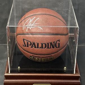 Carmelo Anthony Signed Spalding I/O Basketball Knicks Auto With Case NYK COA Cheap Visit