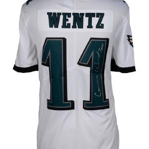Carson Wentz Signed Nike White Limited #11 Eagles Jersey autograph Fanatics COA Cheap Cheap Online