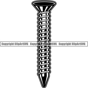 Construction Woodworking Carpenter Lumberjack Screw Hardware ClipArt SVG Latest Collections