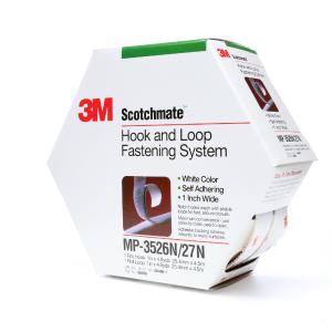 3M Hook and Loop Fastener MP3526N/MP3527N, White, 1 in x 5 yd, 5 percase Discount Great Deals